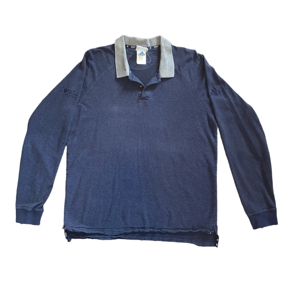 Vtg Adidas Long-sleeved Golf Polo